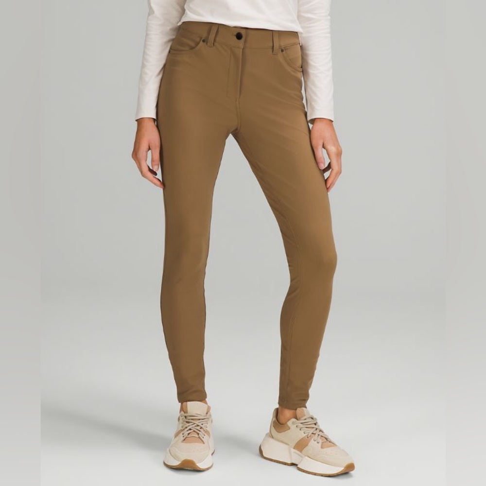 Lululemon City Sleek Slim-Fit 5 Pocket High-
Rise pant skinny mustard Size 4